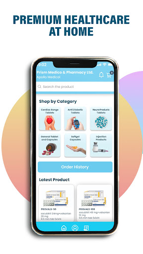 Android application Prism Medico & Pharmacy screenshort