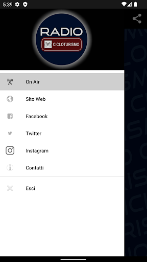 Android application Radio Cicloturismo screenshort