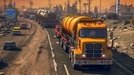 Oil Cargo Transport Truck Game Screen 3