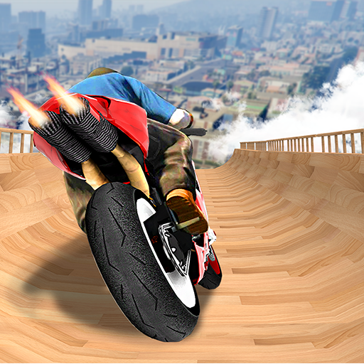 Mega Ramp Bike Stunts Games 3D logo