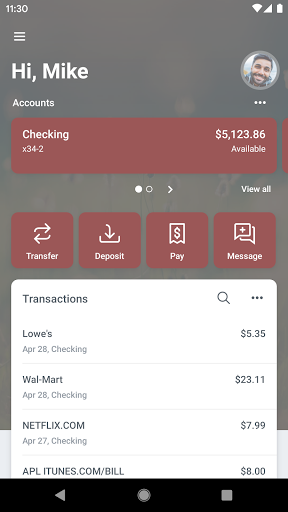 McClain Bank Anywhere Screen 2