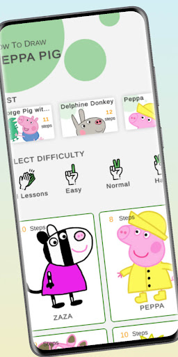 Android application How to draw pepa screenshort