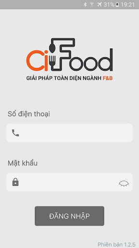 Android application ciFood screenshort
