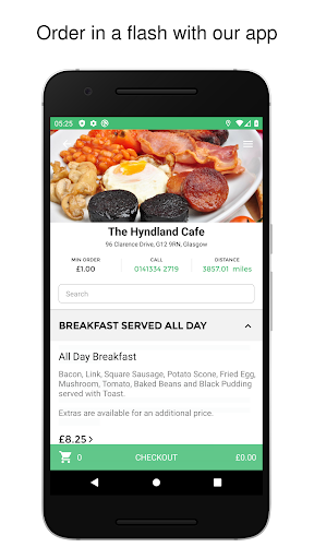 Android application The Hyndland Cafe screenshort
