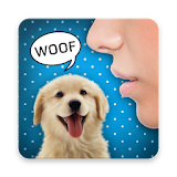 Human to dog translator joke icon