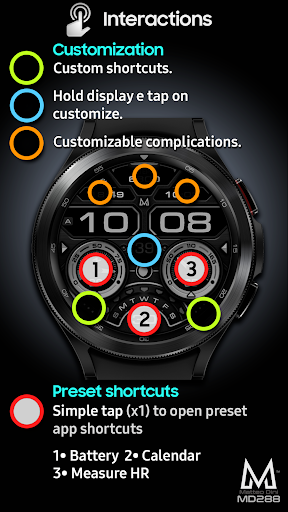 MD288: Digital watch face screenshot 7