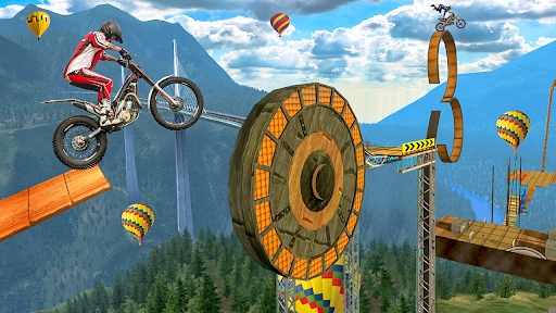 Android application Super bike hero stunt Racing screenshort