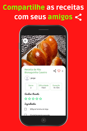 Receita de Pão Caseiro Simples Screen 2