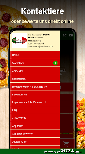 Pizzeria Bella Italia Frankfur Screen 3