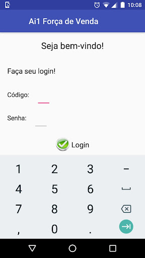 Android application Q Gosto Ai1 Força de Venda screenshort