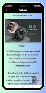 SKG Smart Watch Guide
