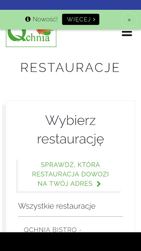 Android application Qchnia Warszawa screenshort