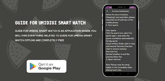 Guide for UMIDIGI Smart Watch