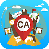 Canada travel guide map tours icon