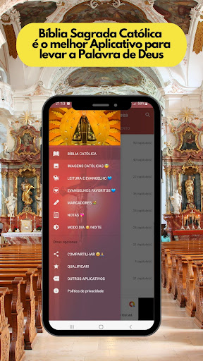Android application Bíblia católica com áudio screenshort