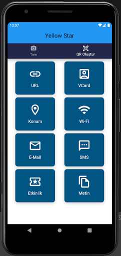 Android application Mobil QR PRO screenshort