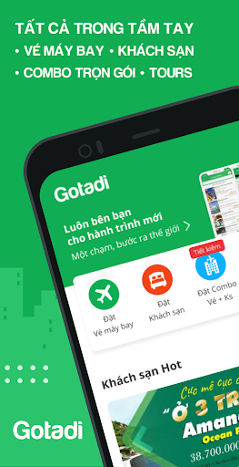 Android application Gotadi Hotels, Flights screenshort