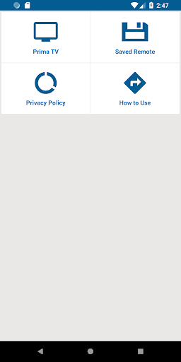 Android application Prima TV Remote screenshort