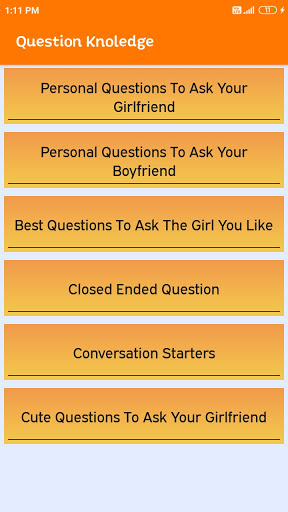 Questions to ask your GF, BF, Wife, Huby