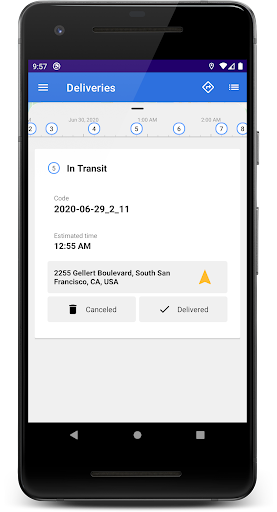 Deliveries – Route Planner Screen 3