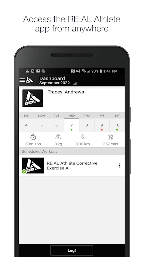 Android application RE:AL Athlete screenshort