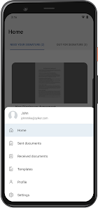 Screenshot 1 Zoho Sign - Fill & eSign docs android