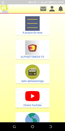 Android application ALPHAETOMEGA screenshort