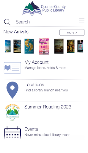 Android application Oconee County Public Library screenshort