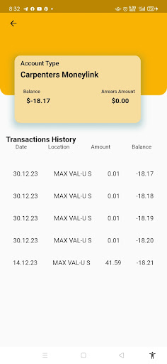 Carpenters Finance Screen 2