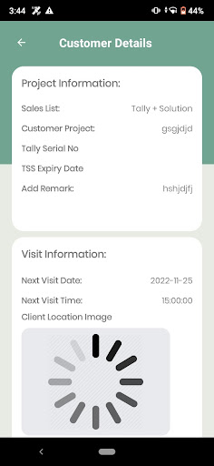 Android application Field Tracking App screenshort