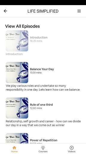 LifeSimplified Screen 2