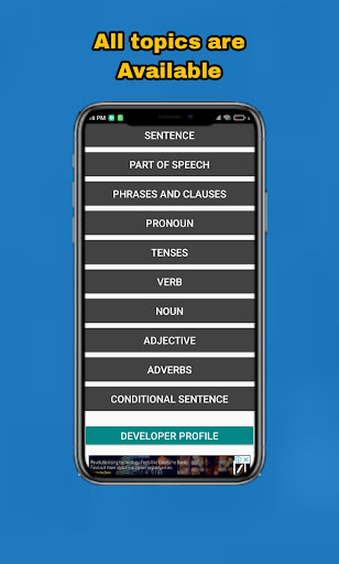 Pro English Grammar Notes Screen 3