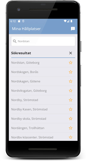 Mina Hållplatser Screen 3