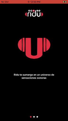 Android application RIDU screenshort