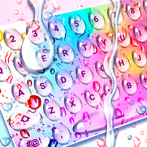 Color Rain Water Keyboard Live  Icon