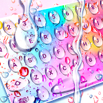 Cover Image of Descargar Teclado de agua de lluvia de colores en vivo  APK