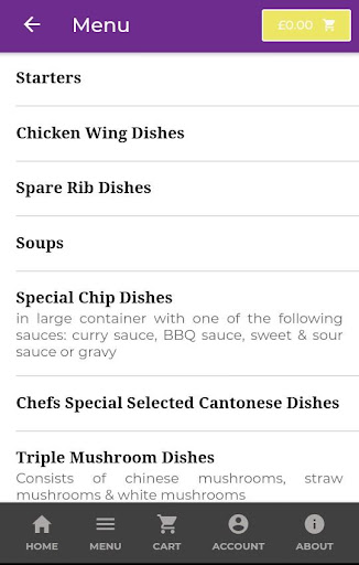 Chop Sticks Takeaway Screen 2