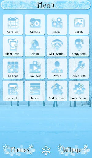 Snow Tree Theme Screen 2