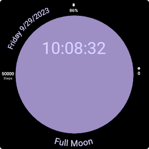 Moon Phase Watch Face