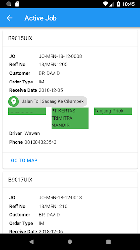 Lintas Logistics Screen 2