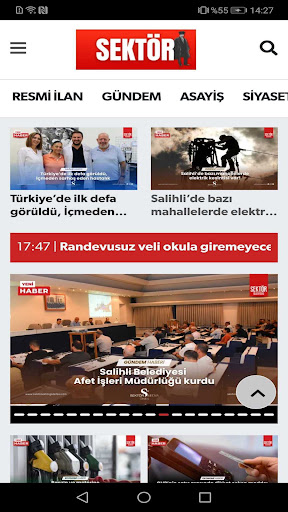 Android application Sektör Gazetesi screenshort