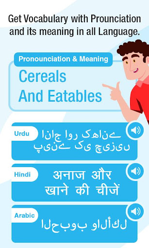 Screenshot of English Hindi Arabic Translate