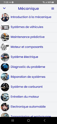 Aperçu de l'application
