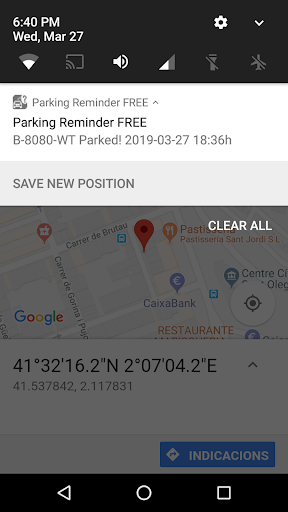 Parking Reminder Screen 3