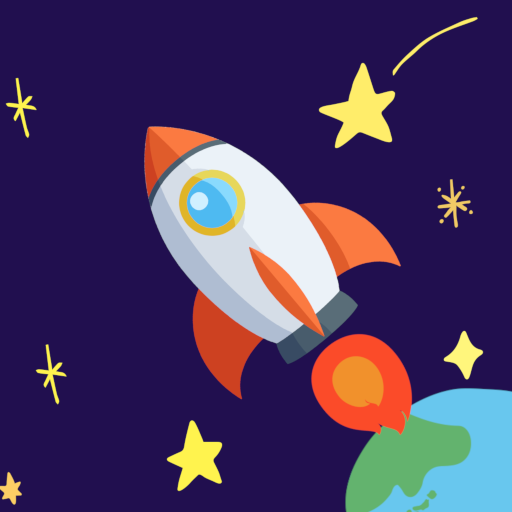 ぬりえロケット logo