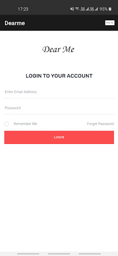 Android application Dearme screenshort