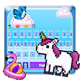 Pixel Unicorn Keyboard Theme icon