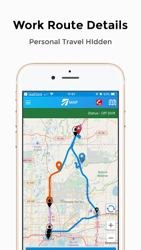 Android application Time Clock & Mileage Log screenshort