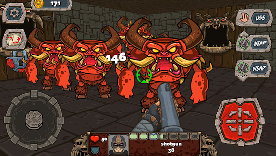 Demon Blast - 2.5d game offline retro fps Screenshot