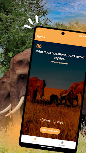 Android application African Sayings screenshort